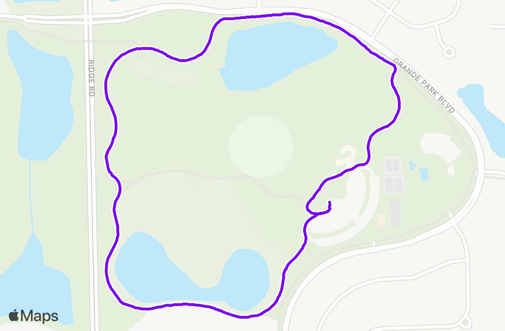 Run route map