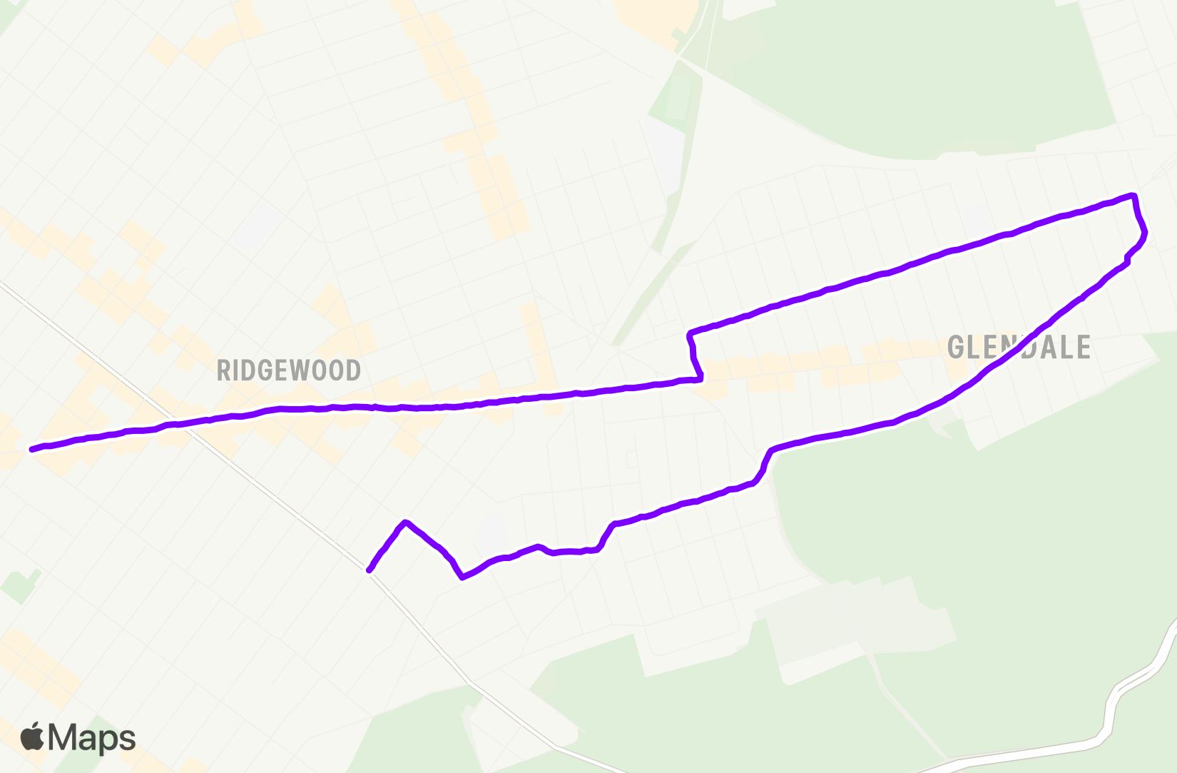 Run route map