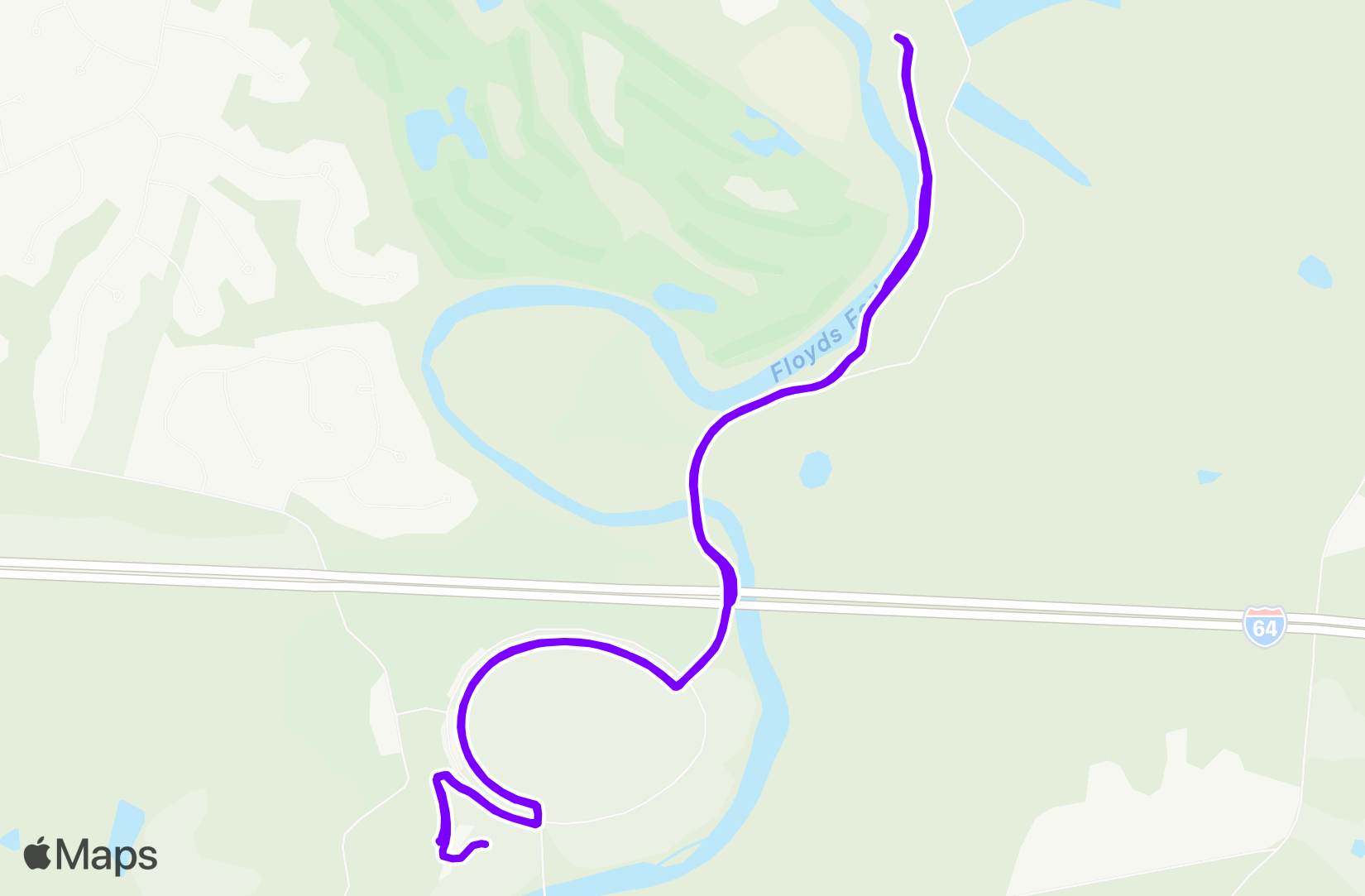 Run route map