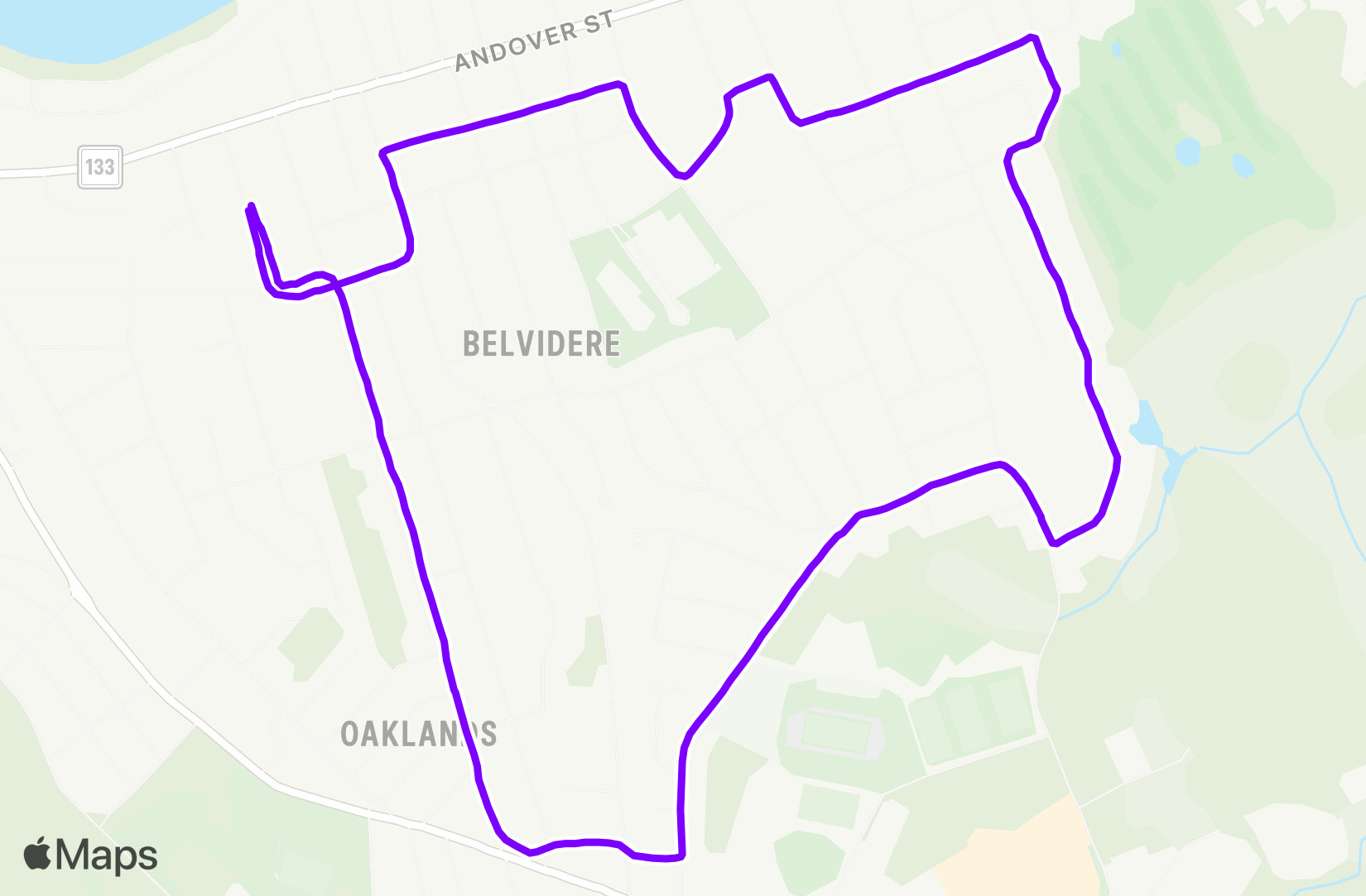 Run route map