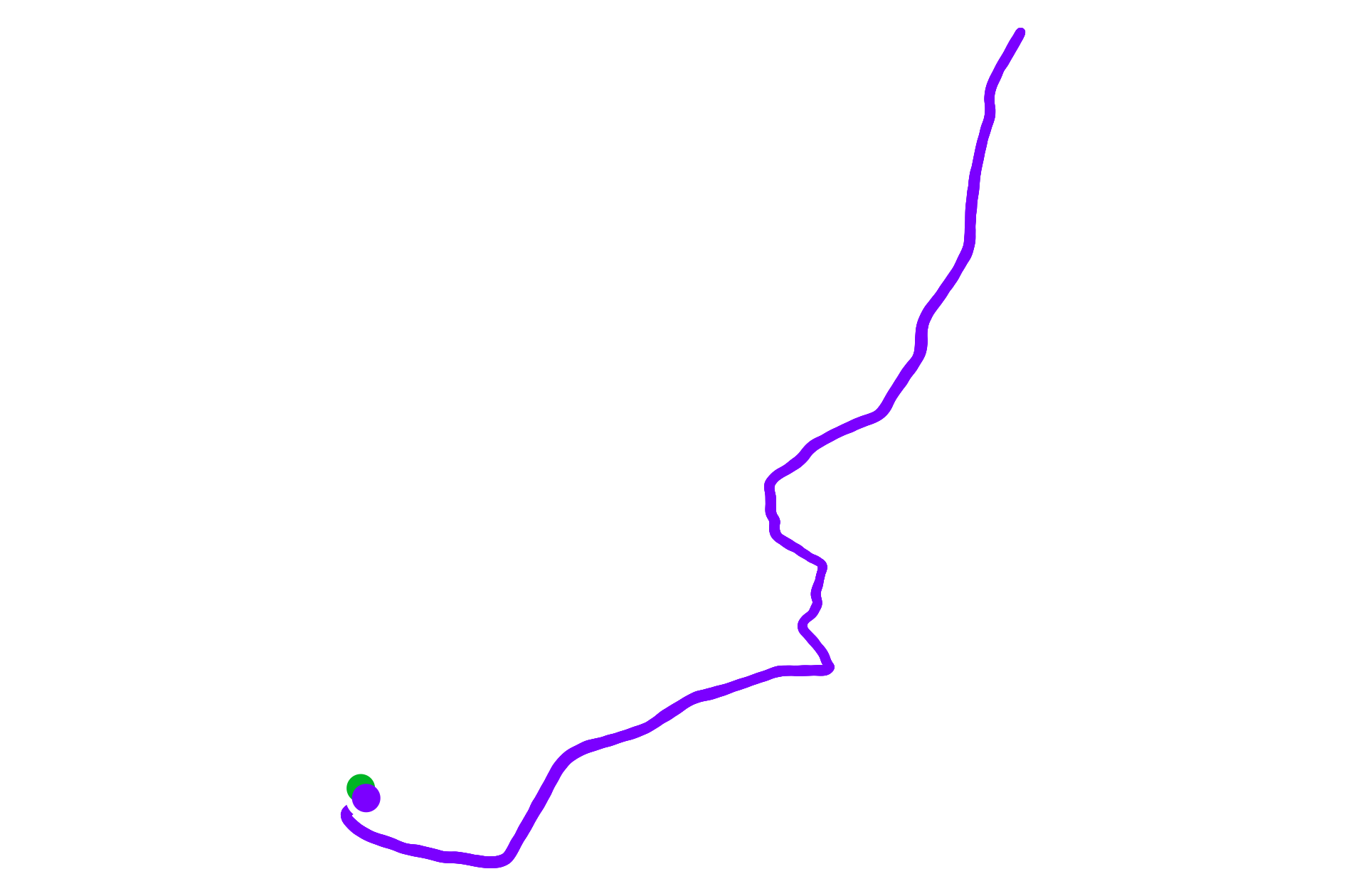 Run route map