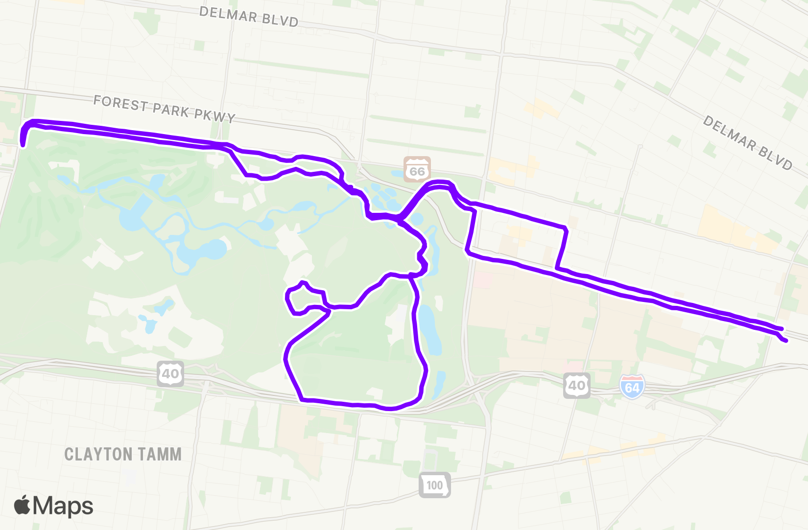 Run route map