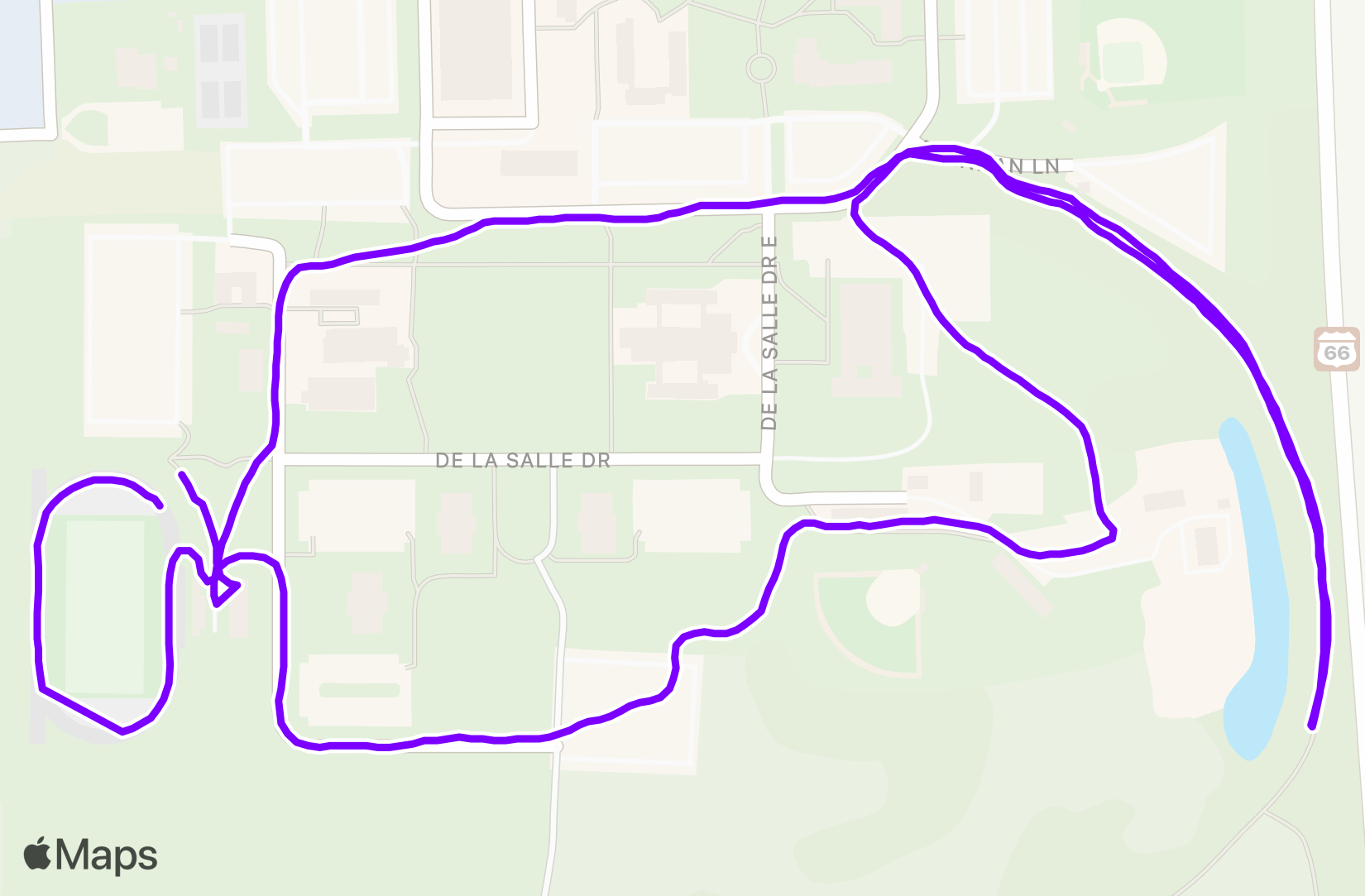 Run route map
