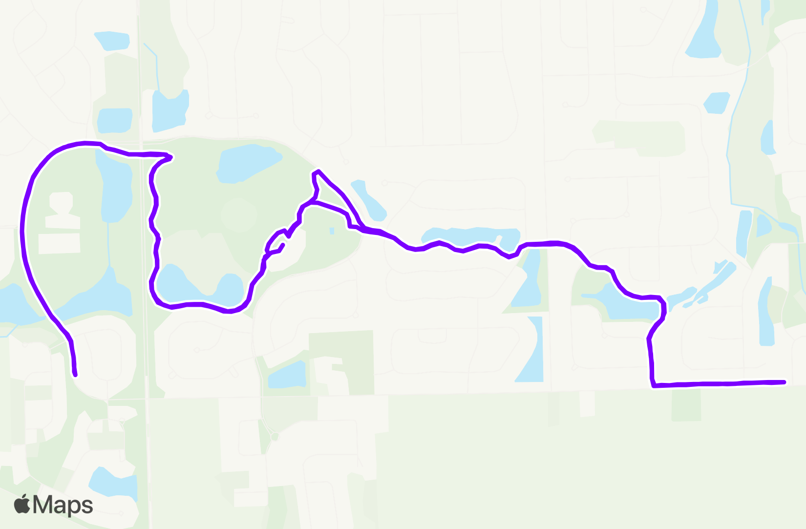 Run route map