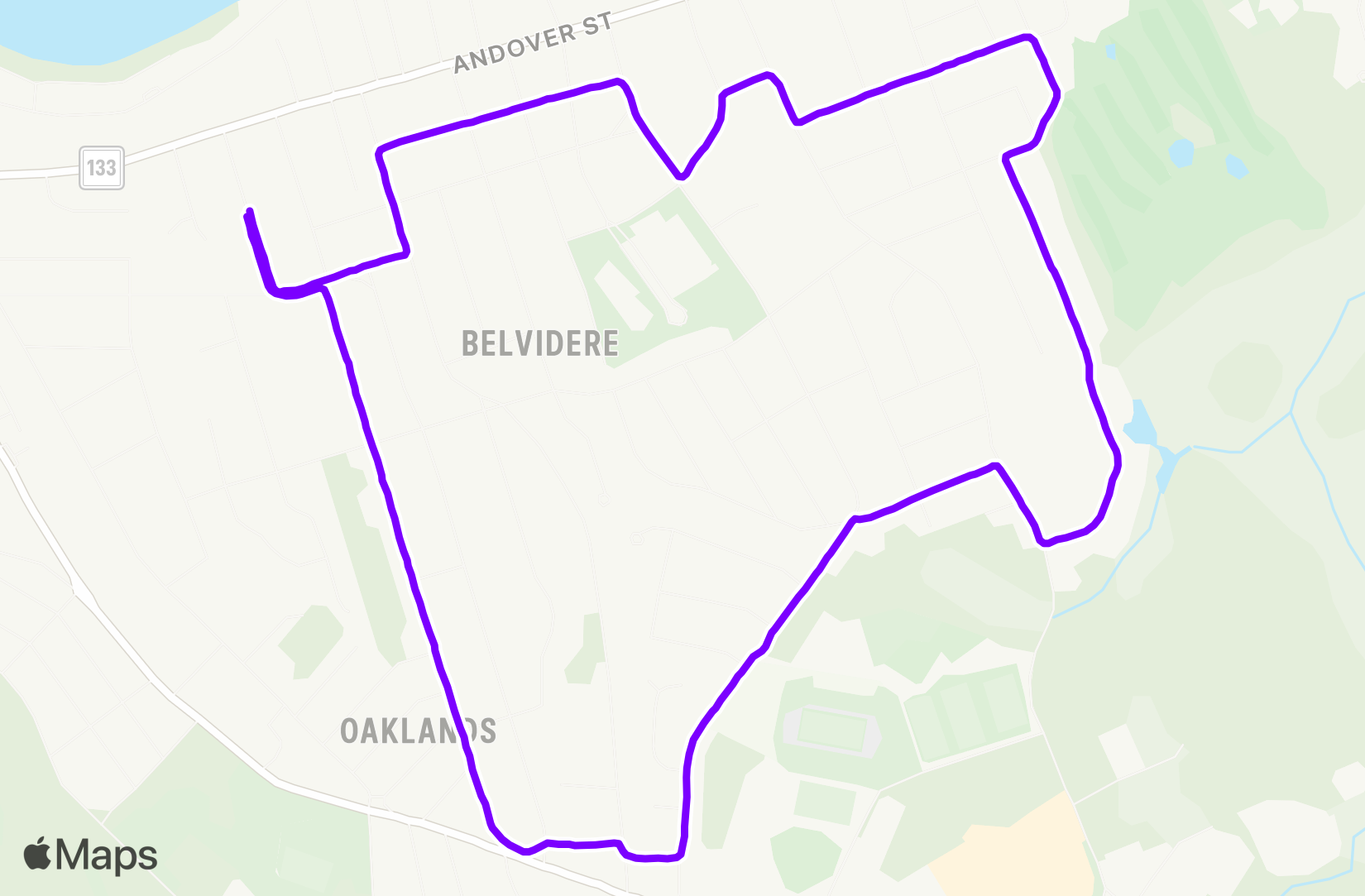 Run route map