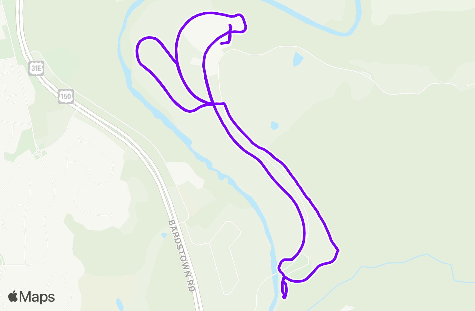 Run route map