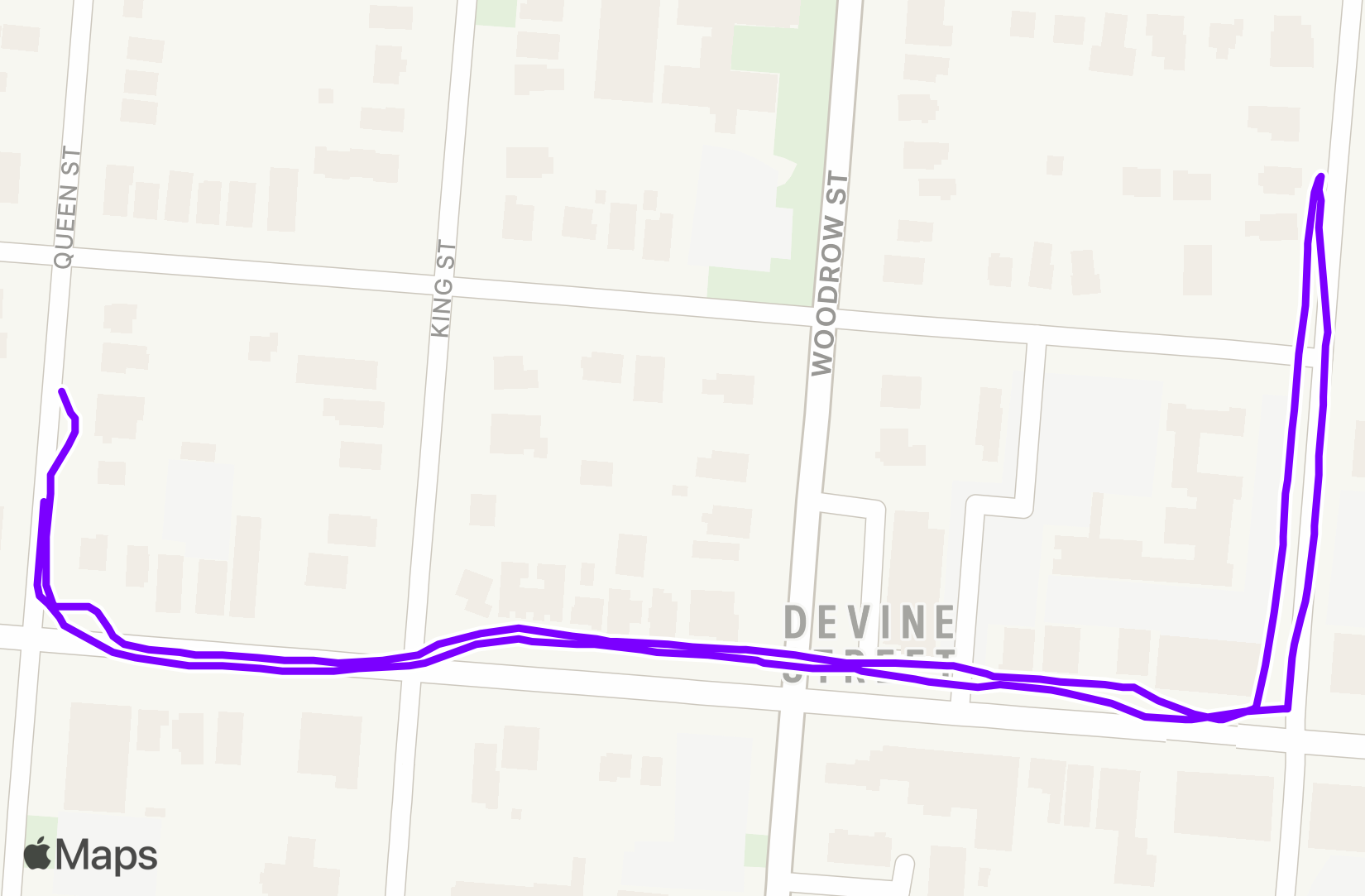 Run route map