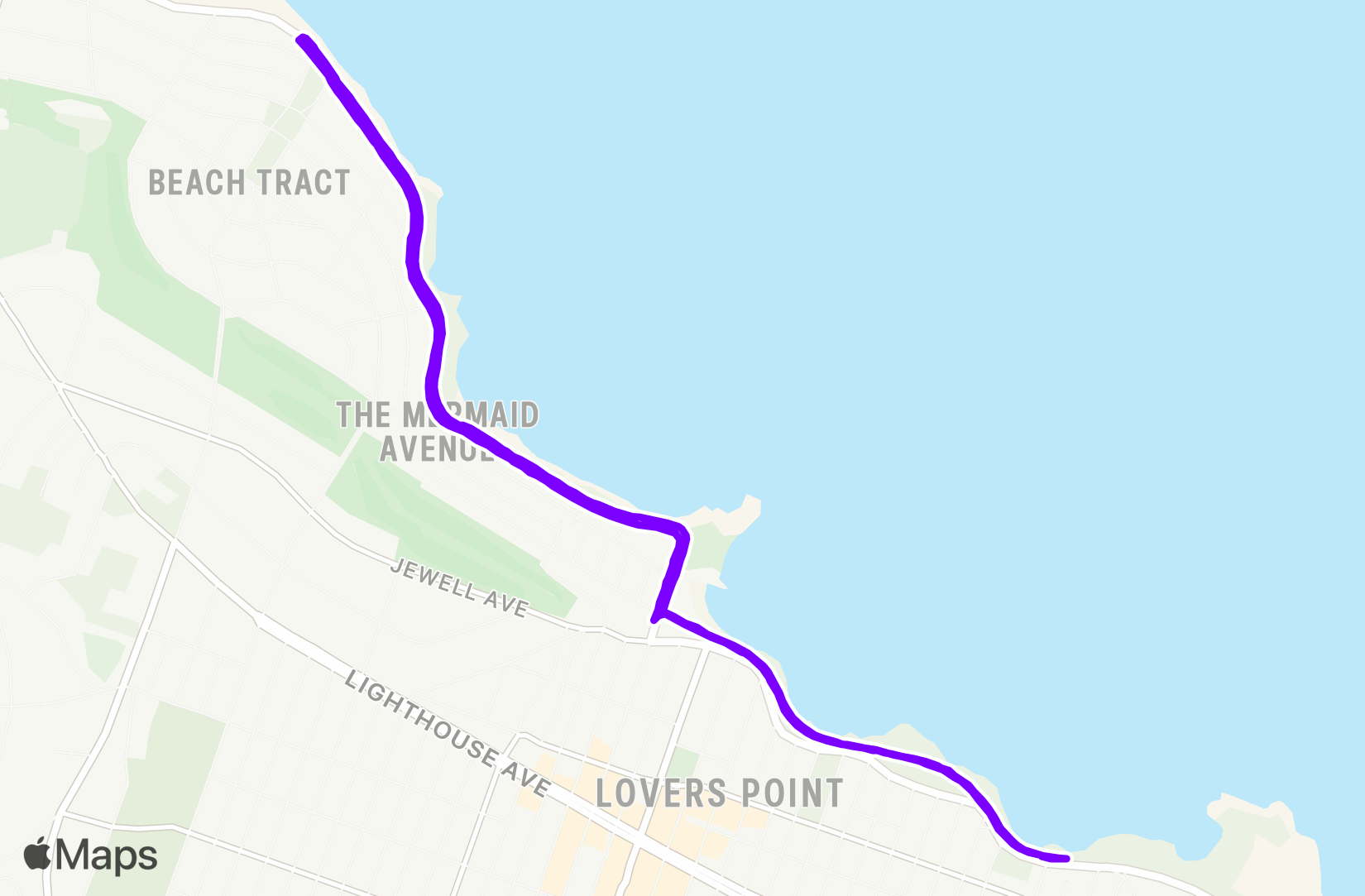 Run route map