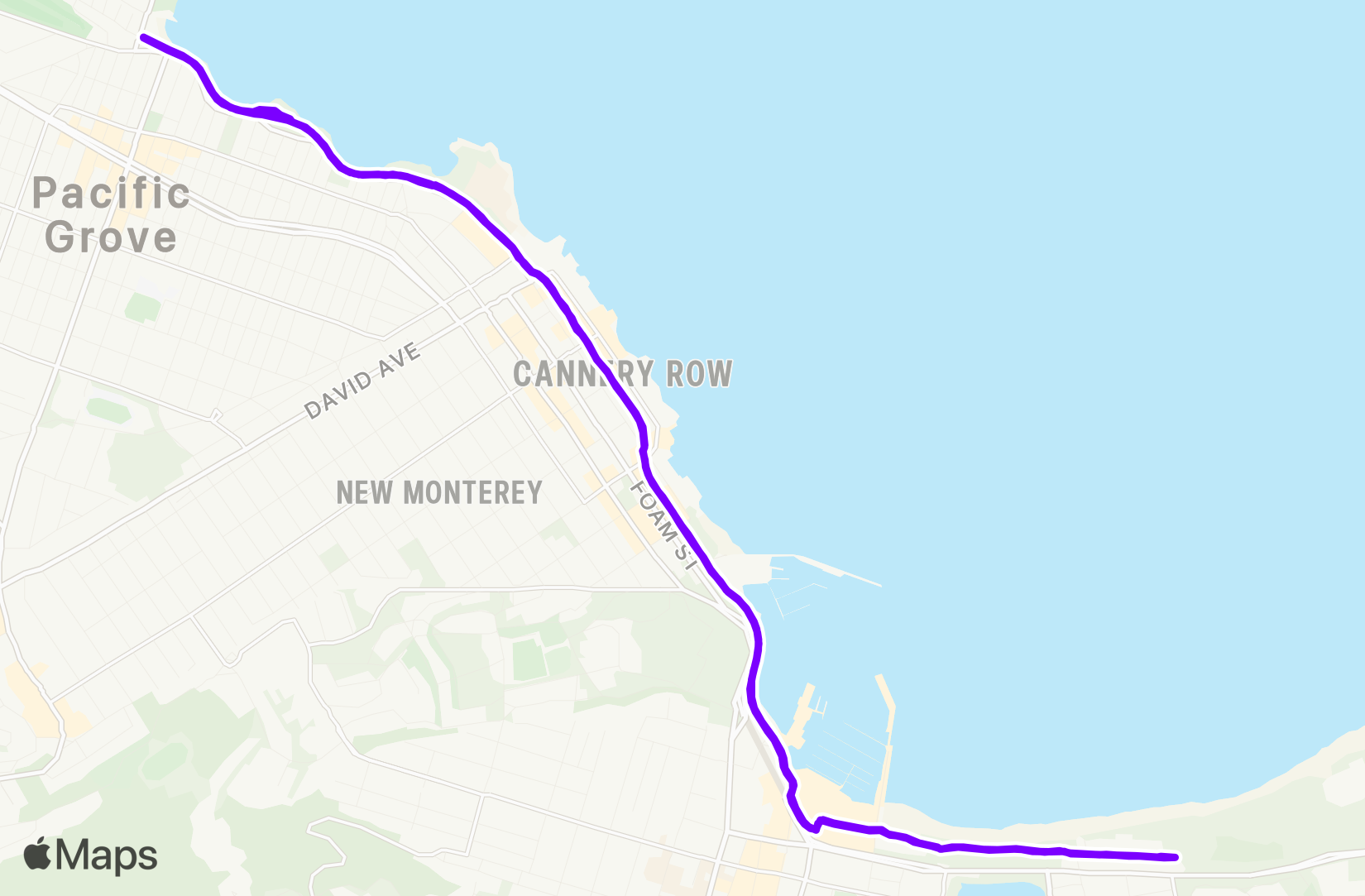 Run route map