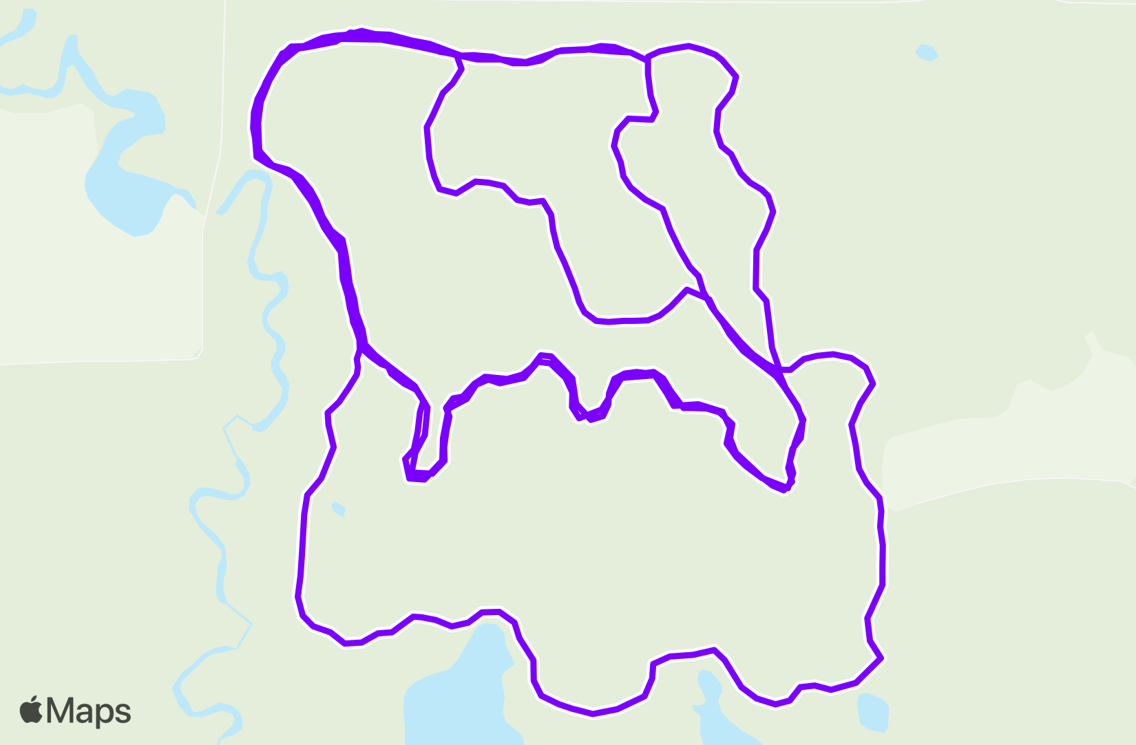 Nordic Ski route map