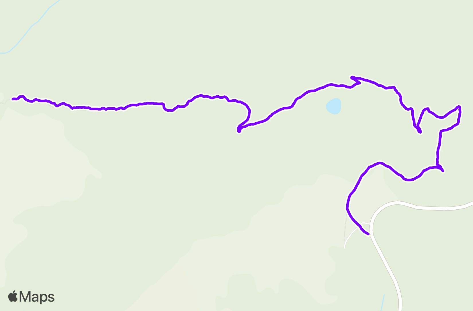 Hike route map