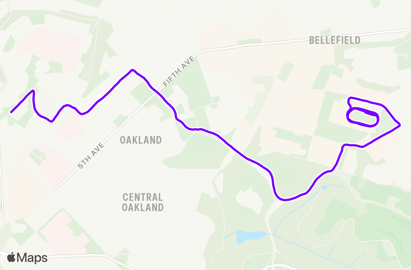 Run route map