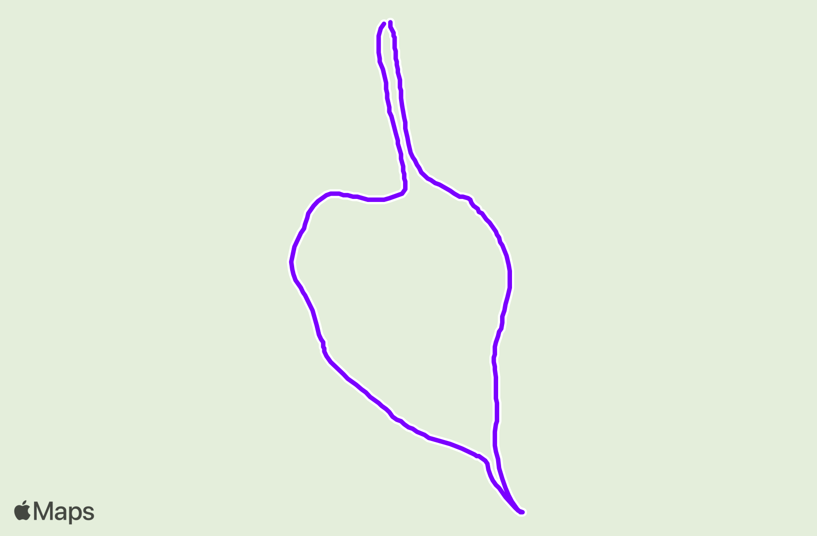 Nordic Ski route map