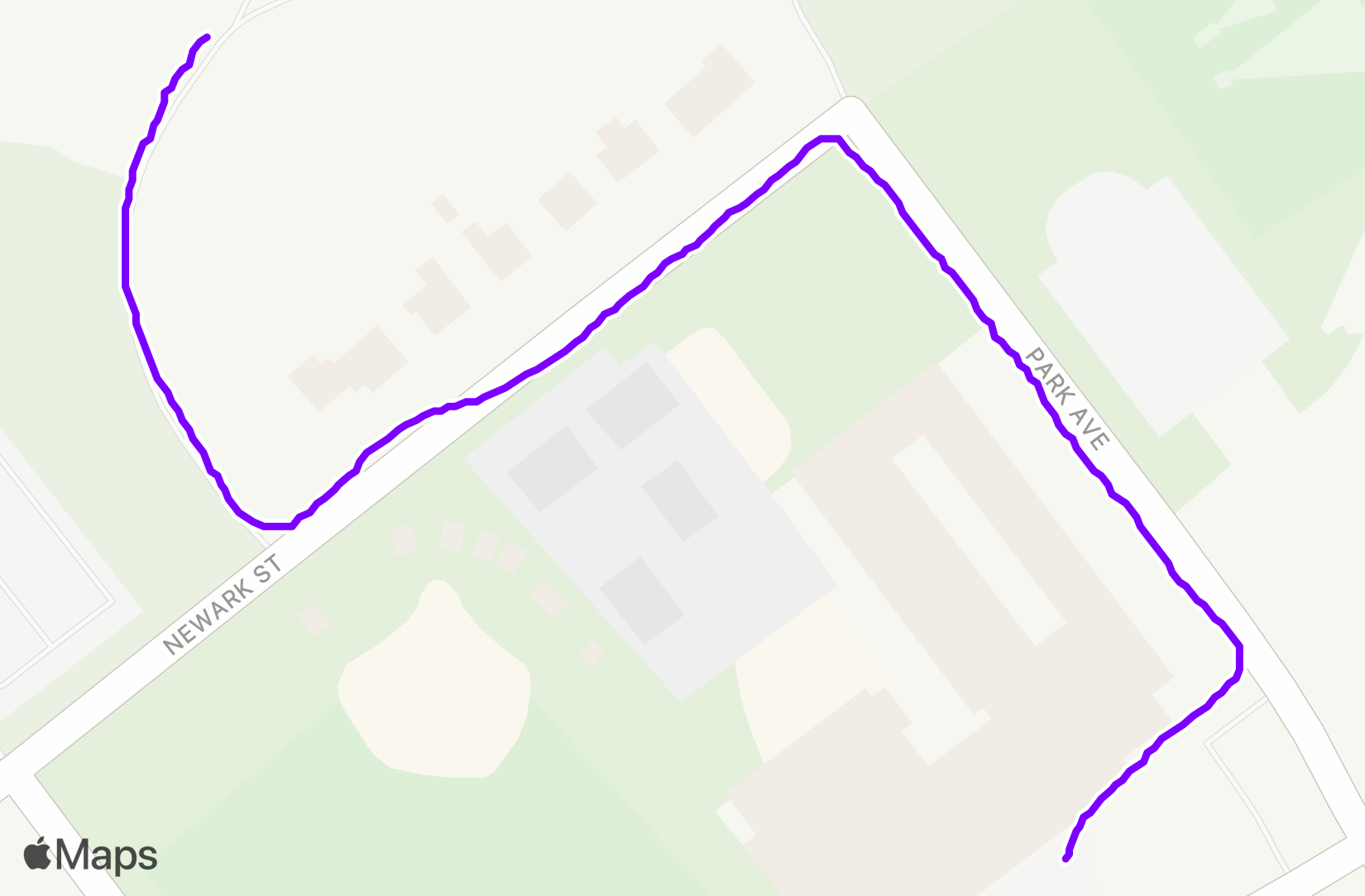 Run route map