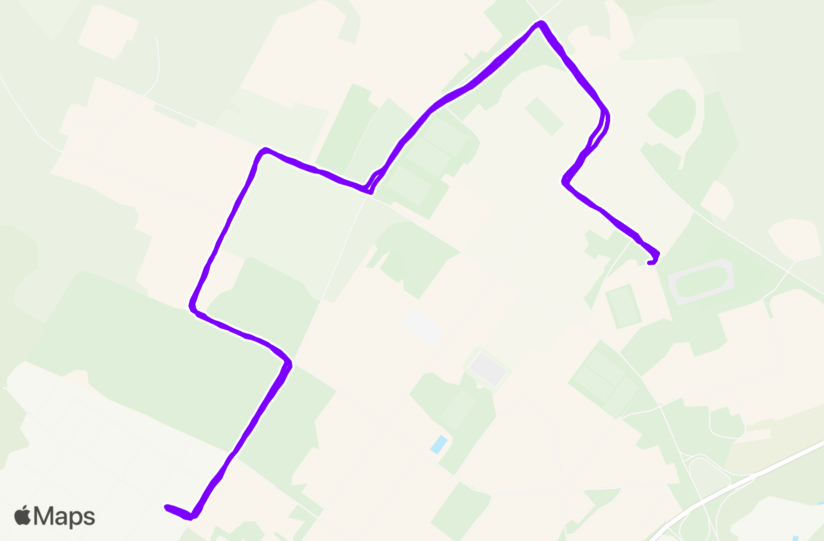 Run route map