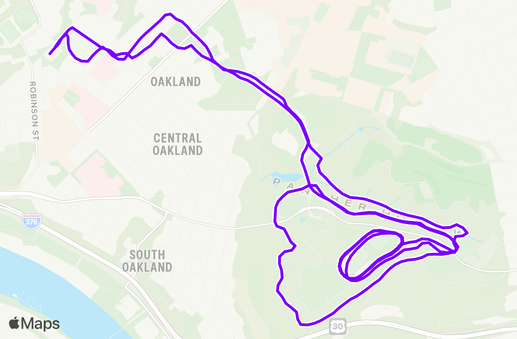 Run route map