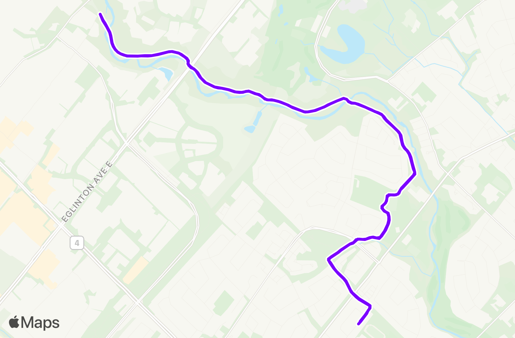 Run route map