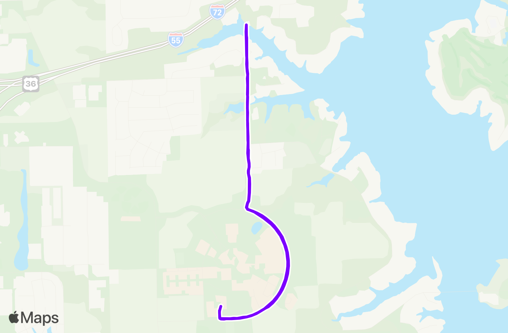 Run route map