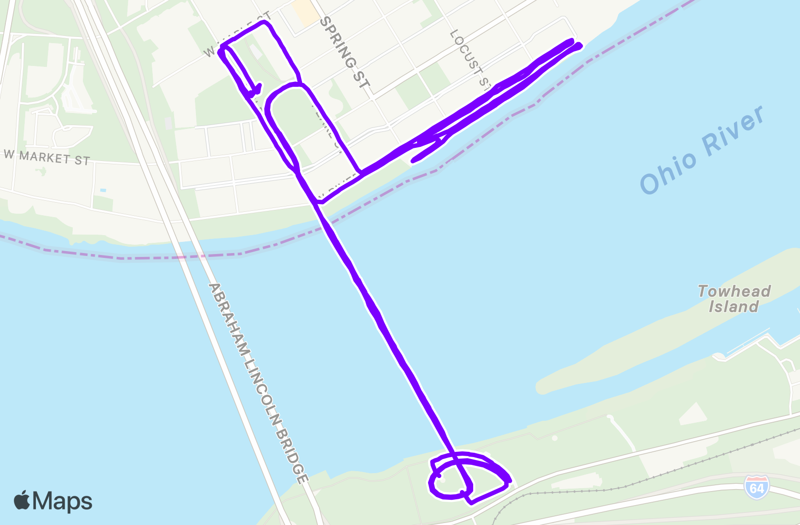 Run route map