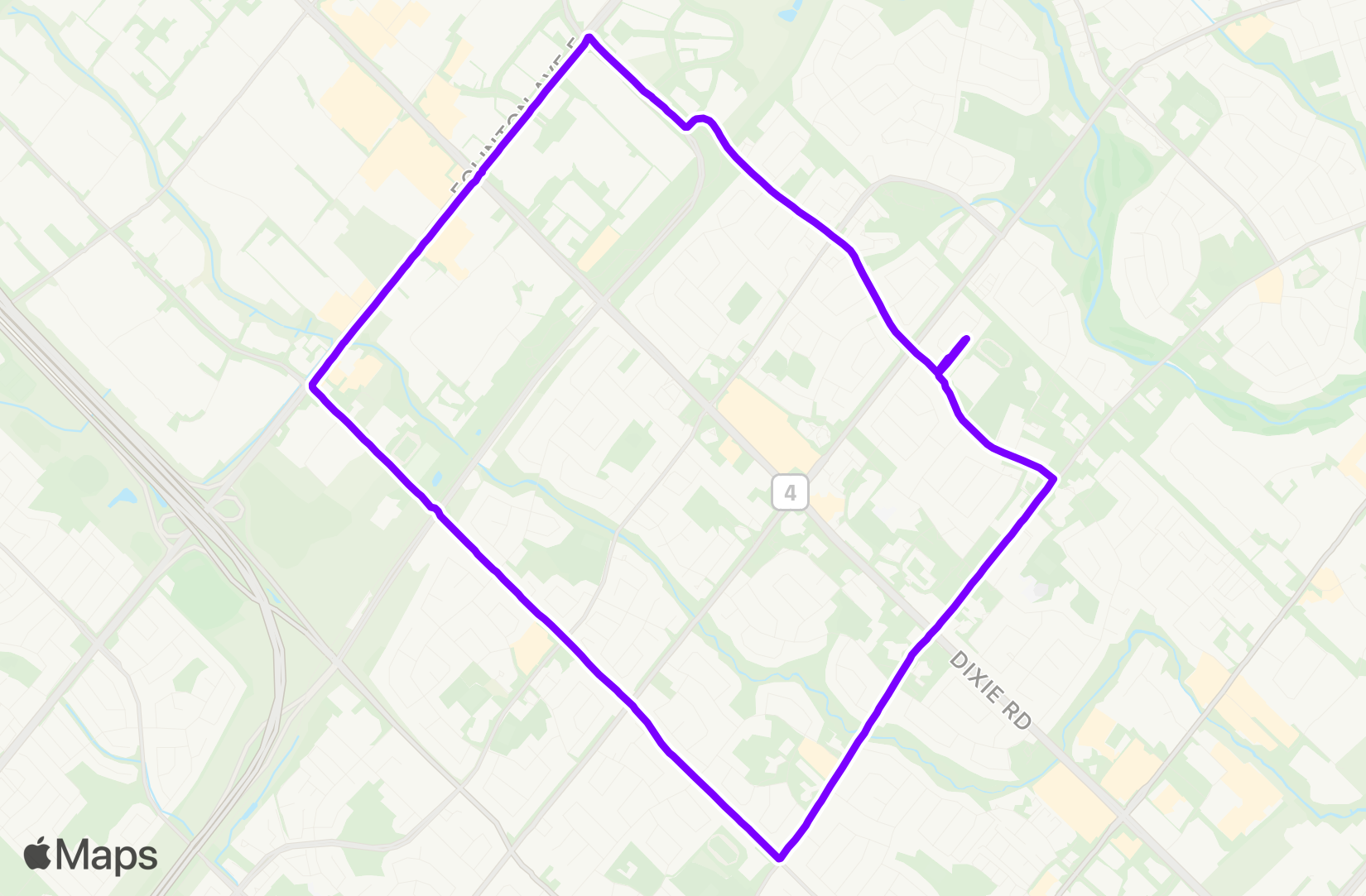 Run route map