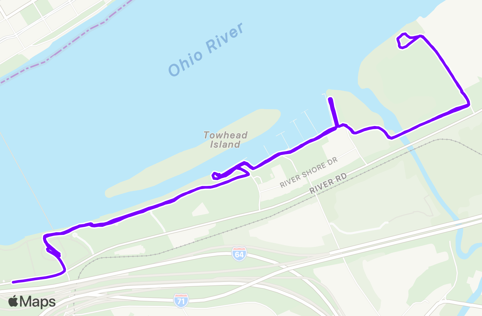 Run route map