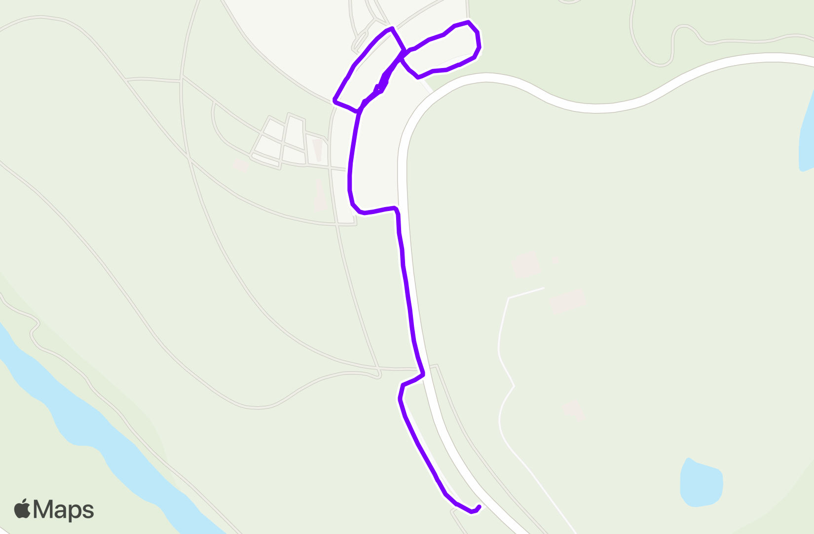 Walk route map
