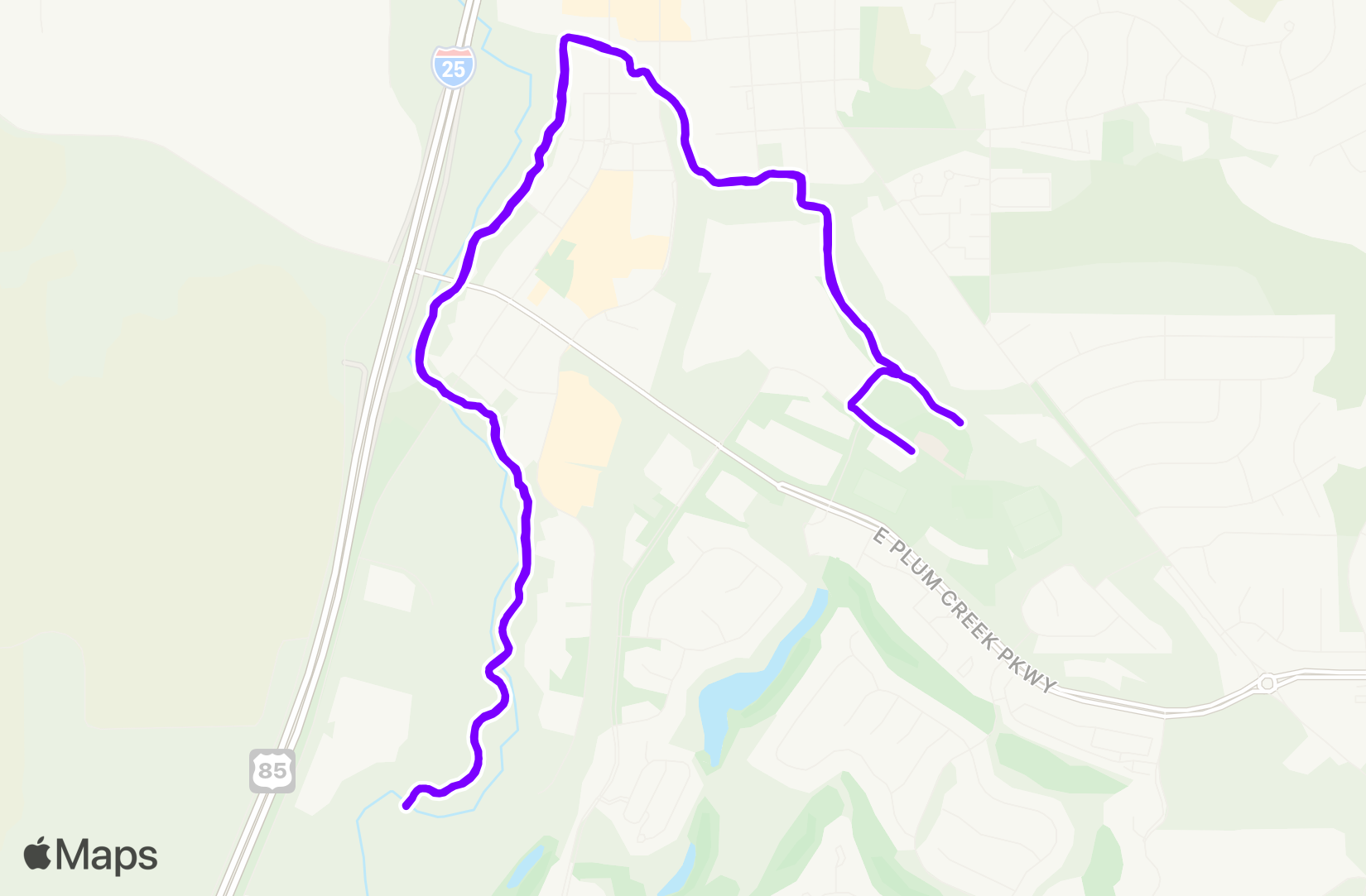 Run route map