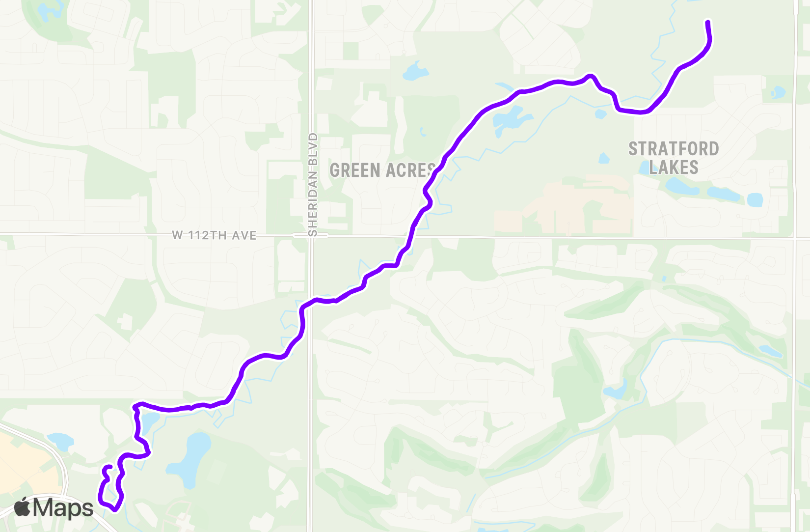 Run route map