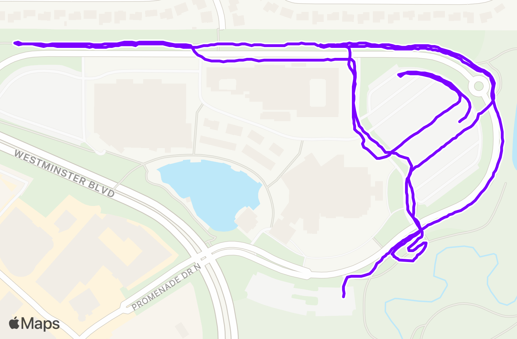 Run route map