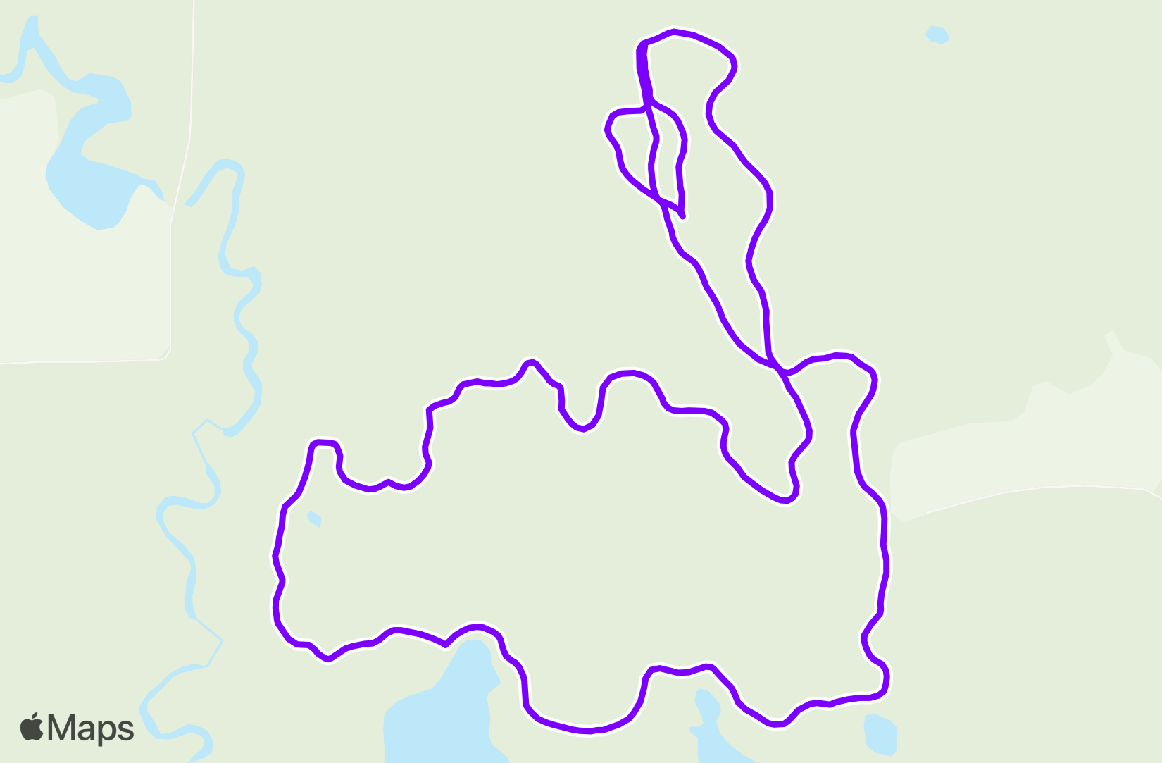 Nordic Ski route map