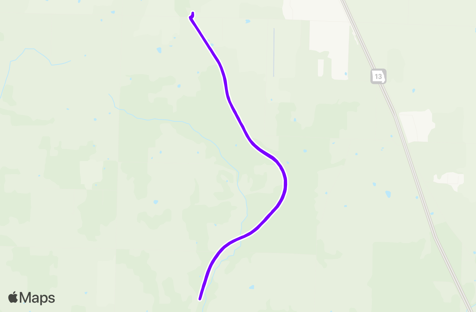 Run route map