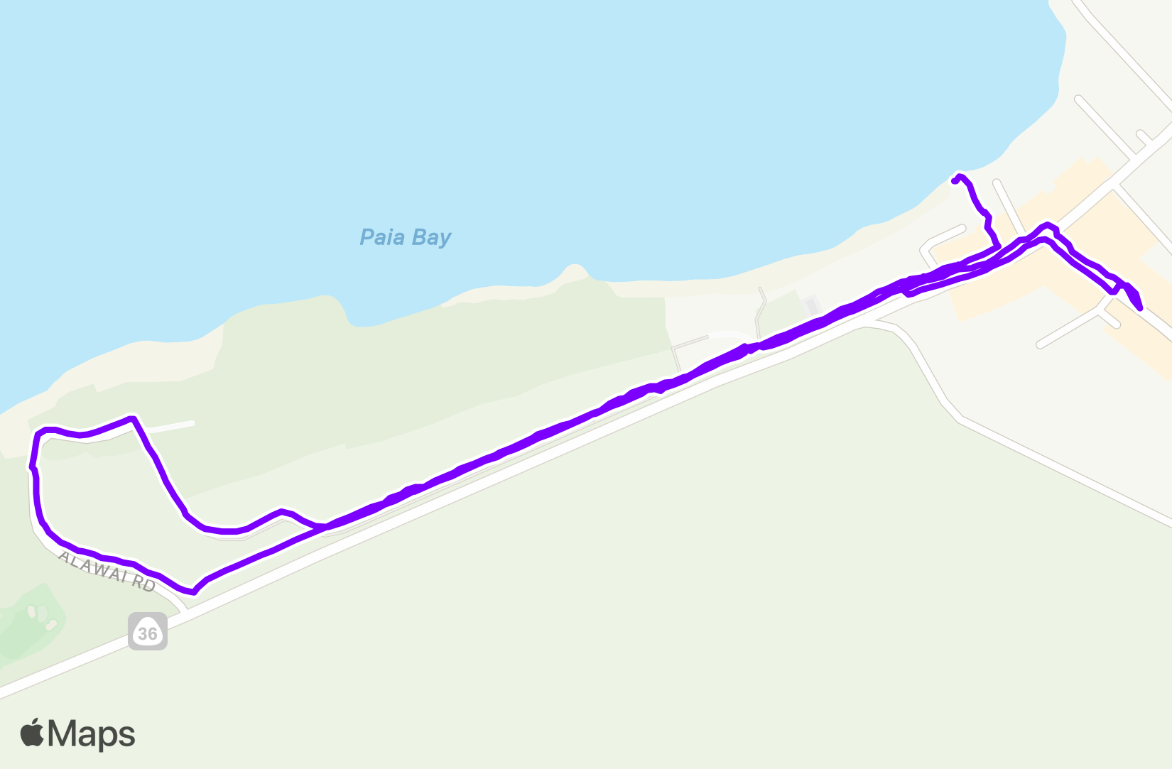 Walk route map