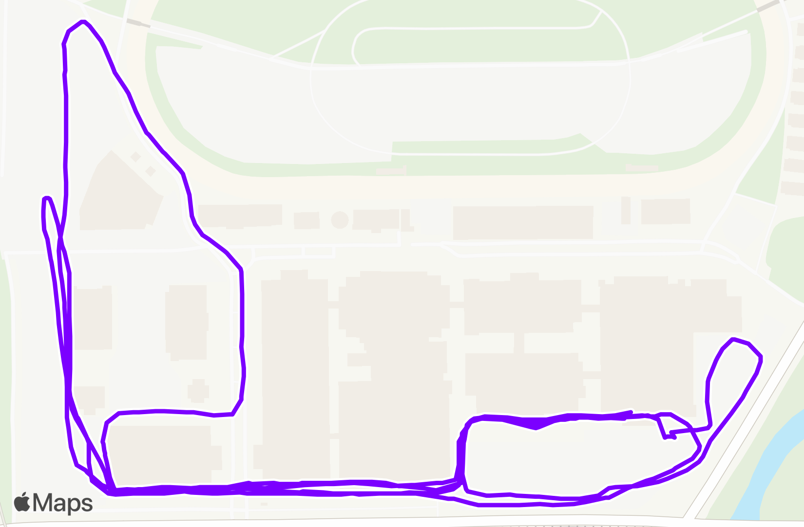 Run route map