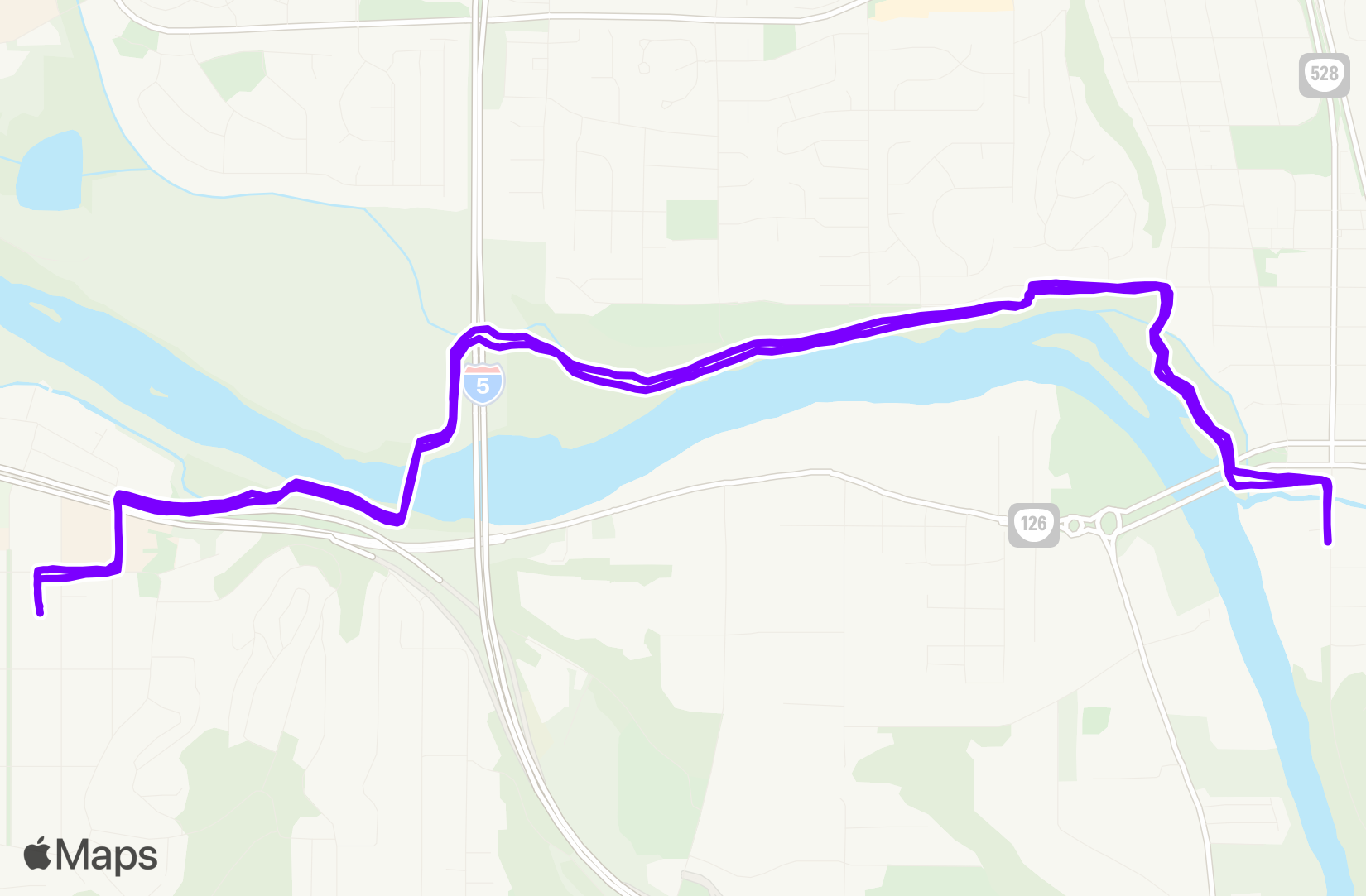 Run route map