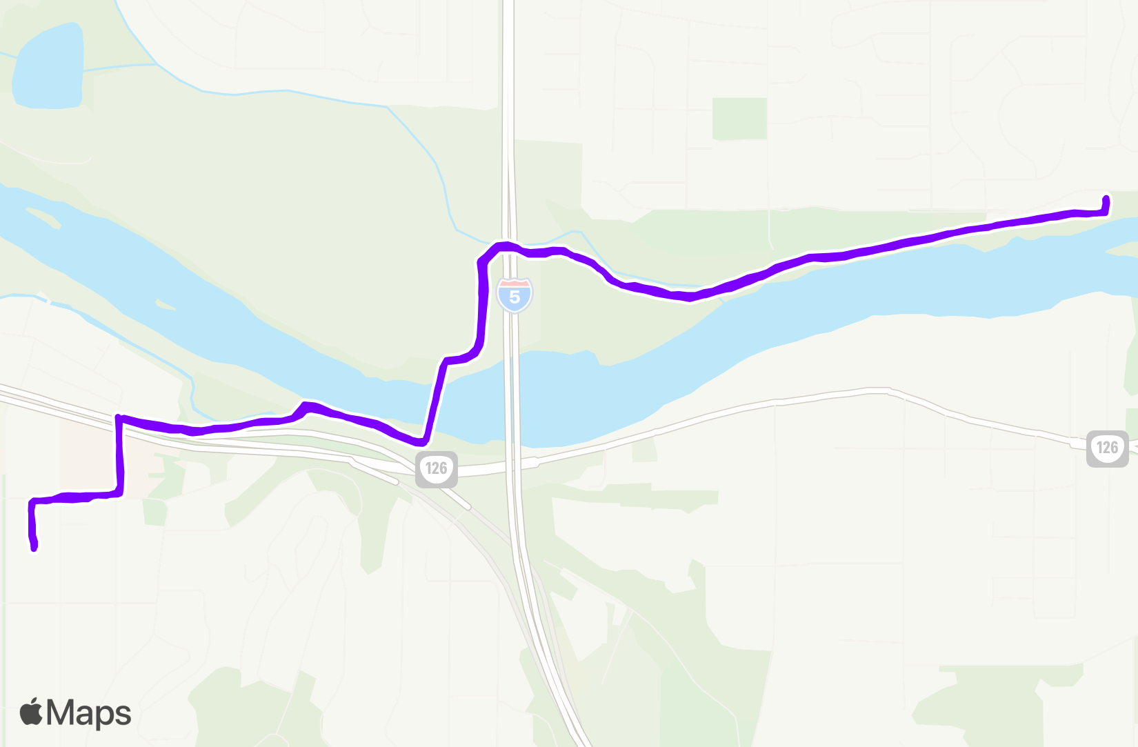 Run route map