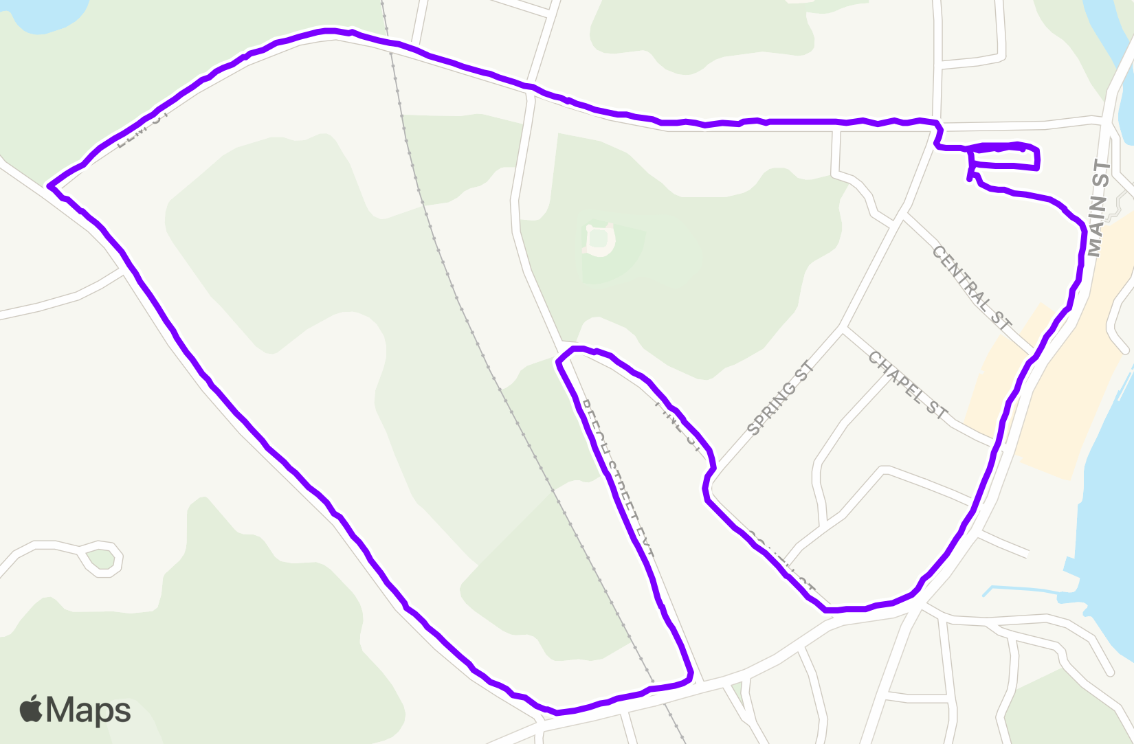 Walk route map