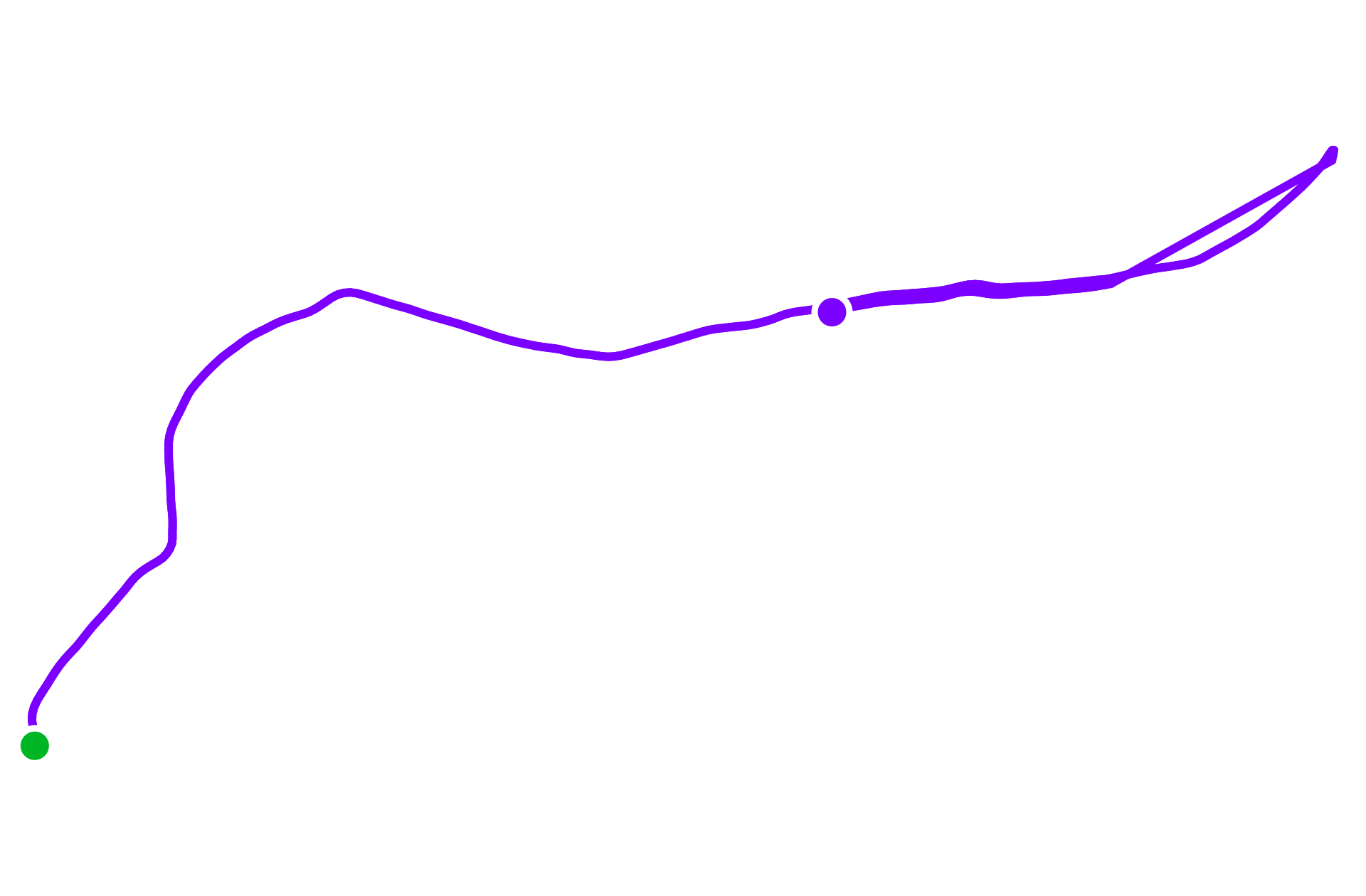 Run route map