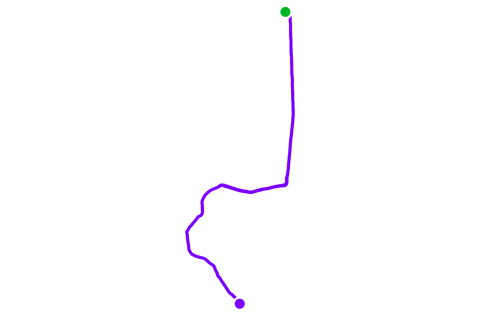 Run route map