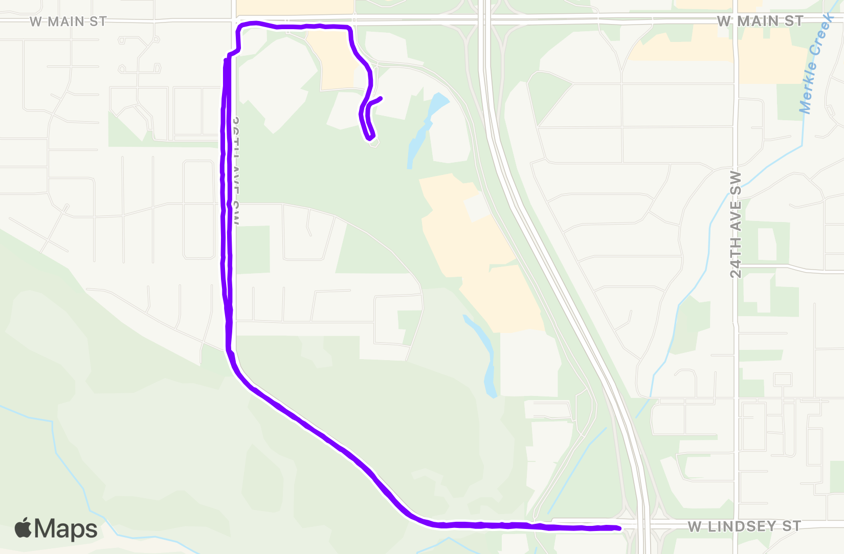 Run route map