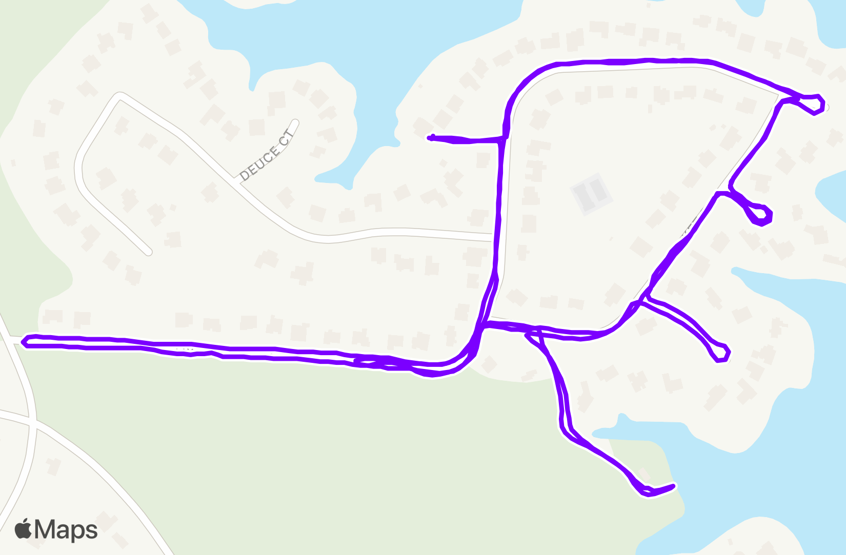 Run route map