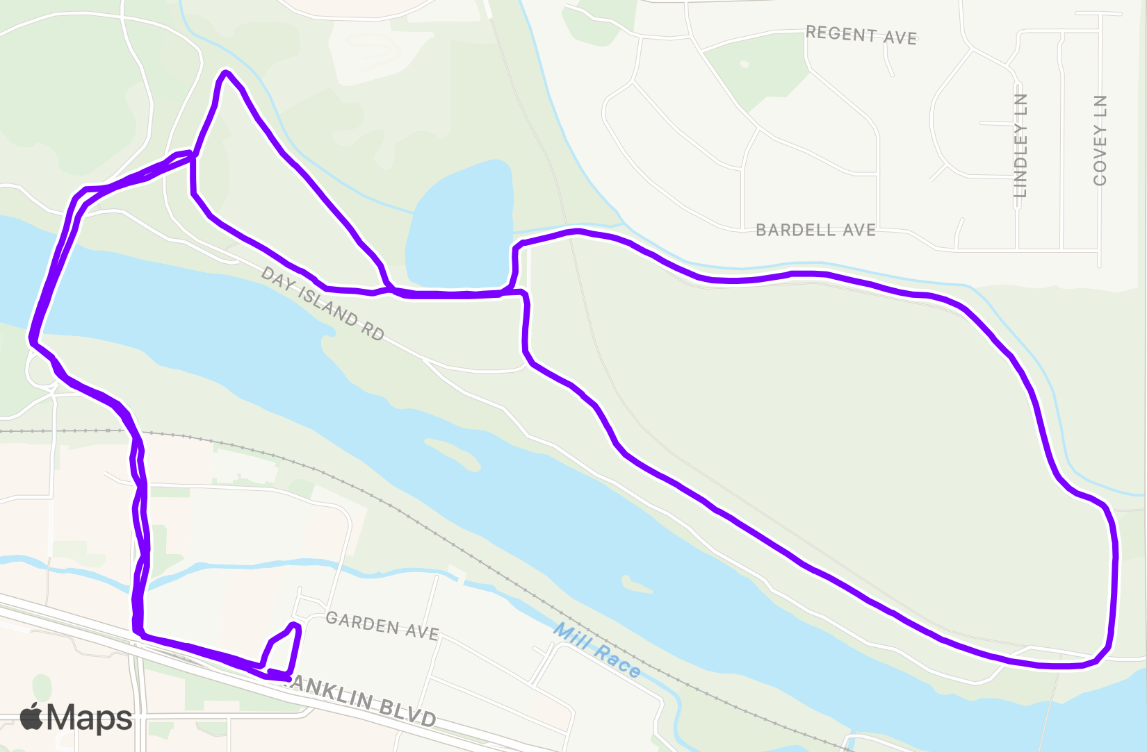 Run route map