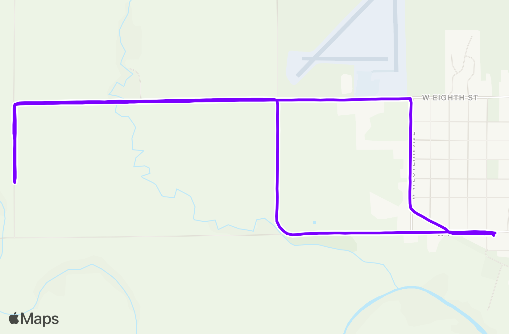 Run route map