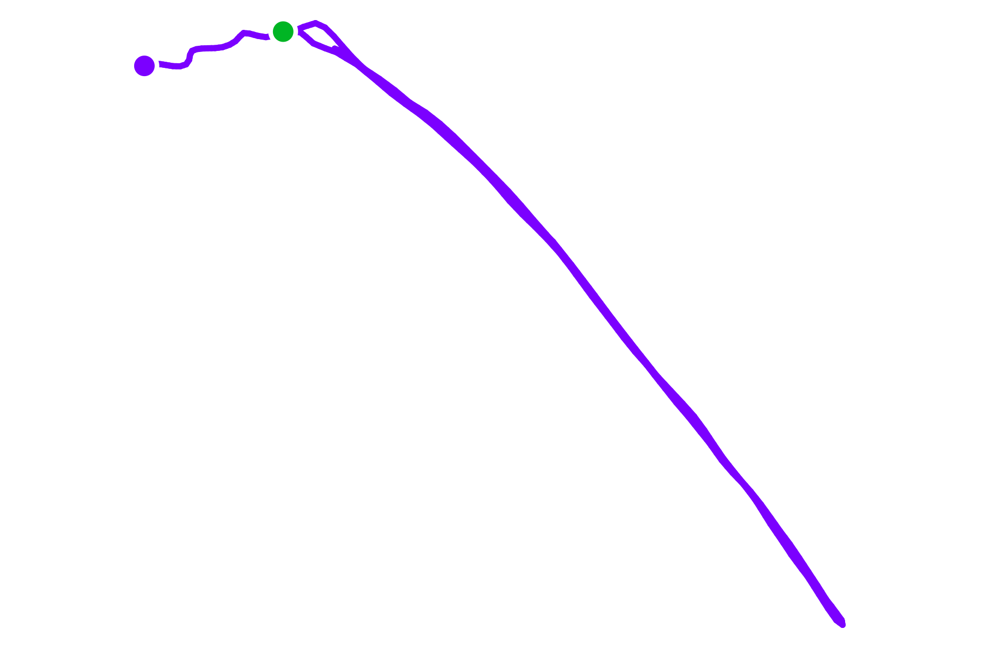 Run route map
