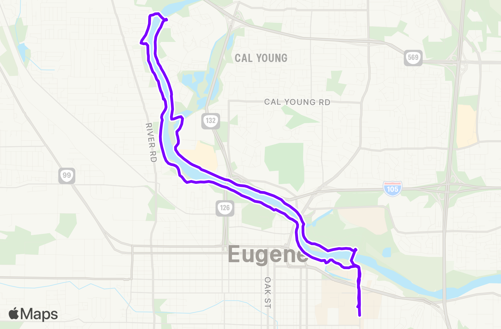 Run route map