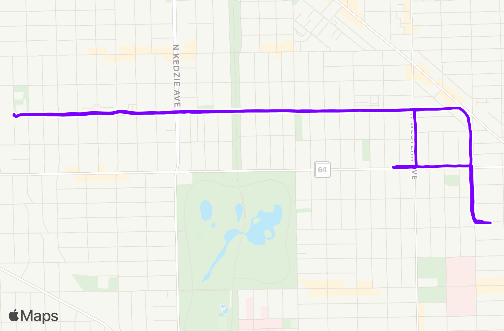 Run route map