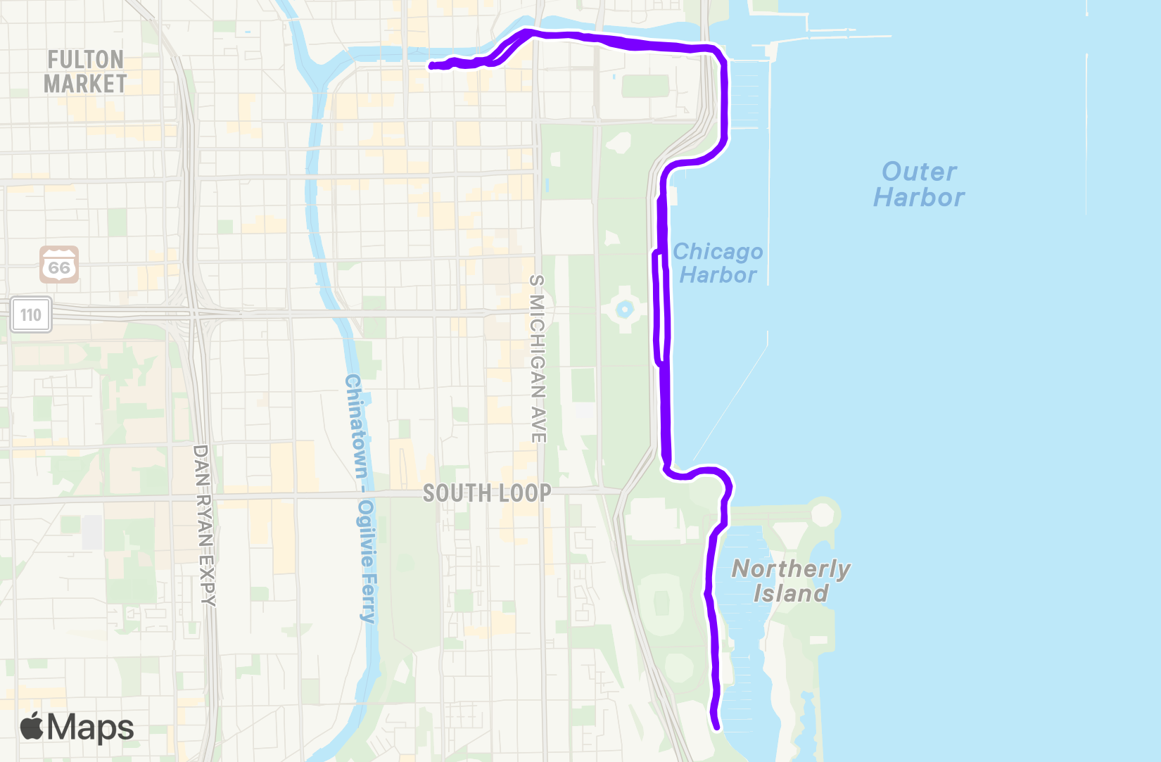Run route map