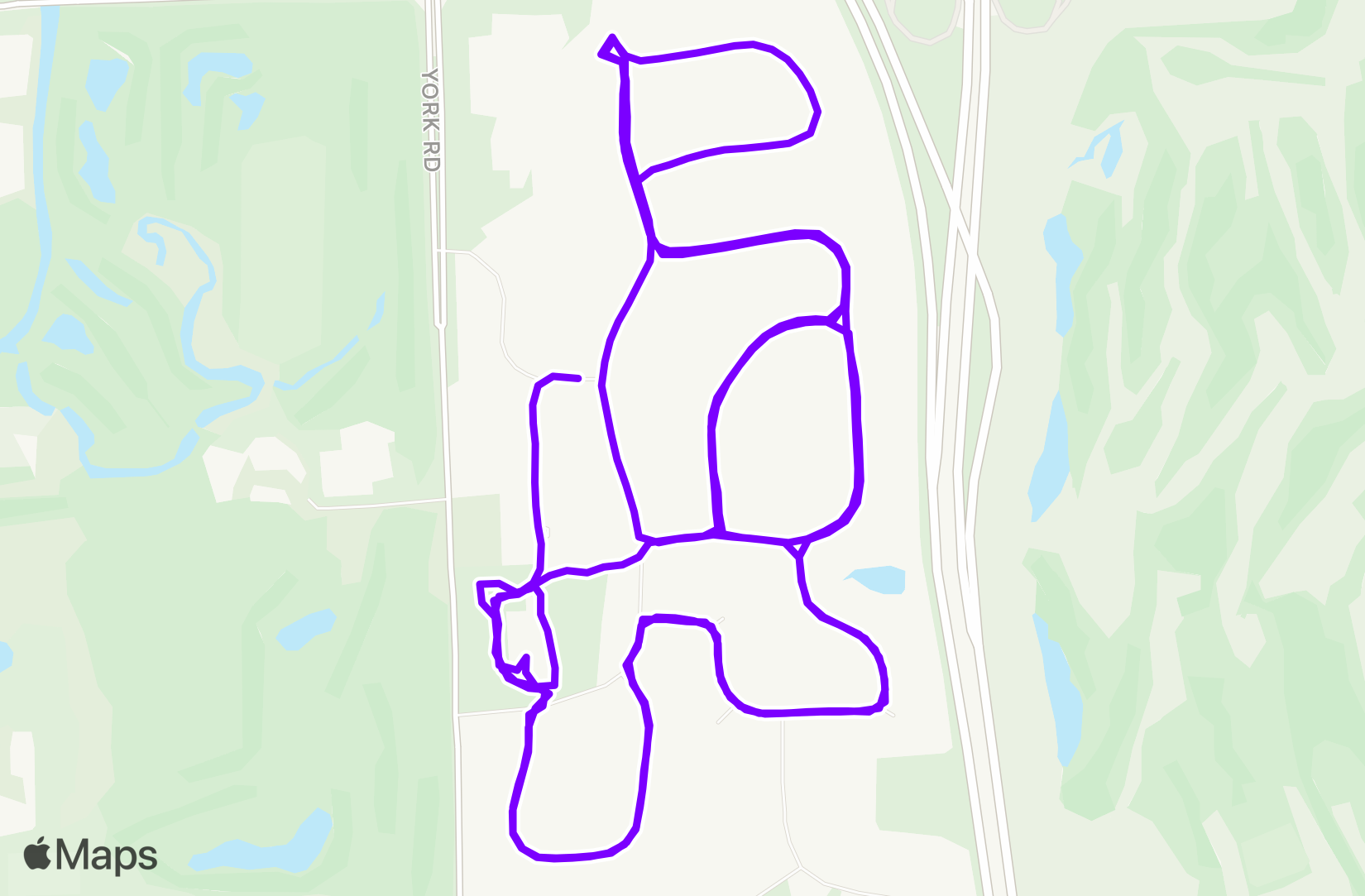 Bike route map