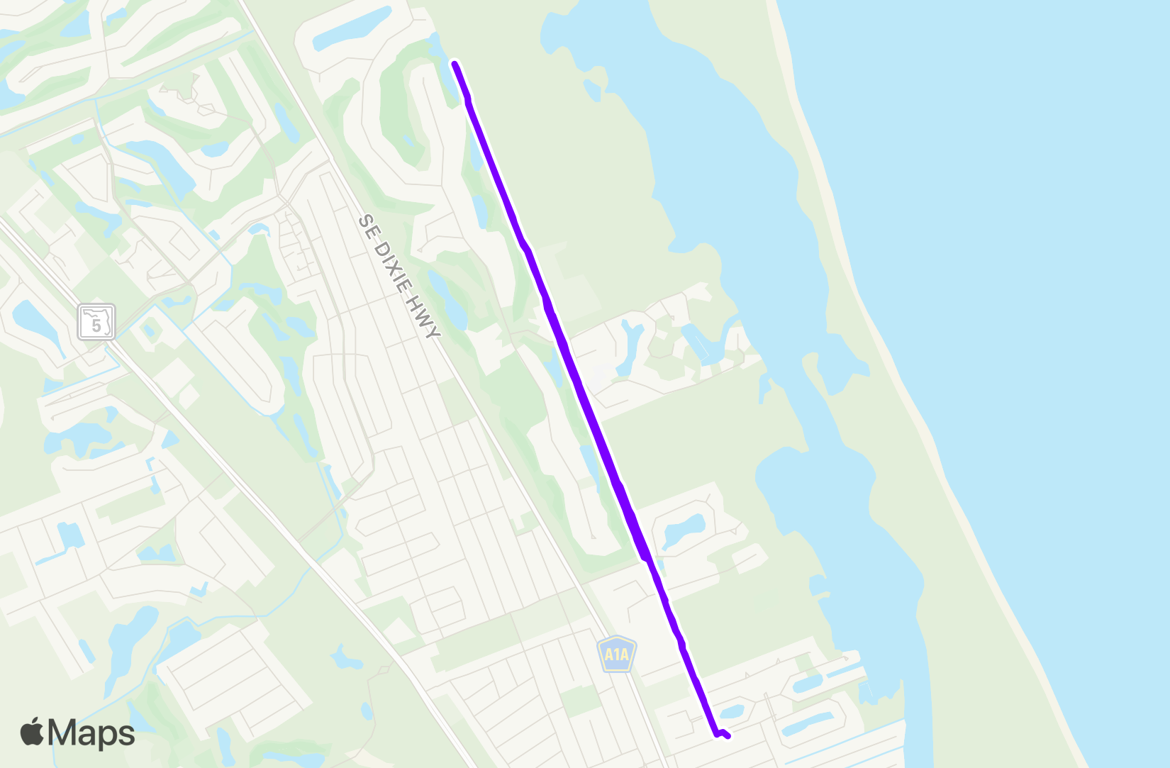 Run route map