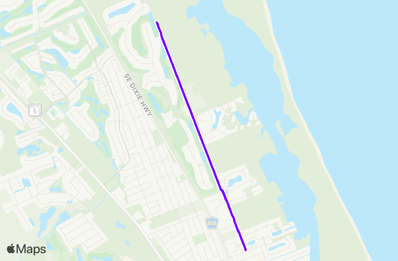 Run route map