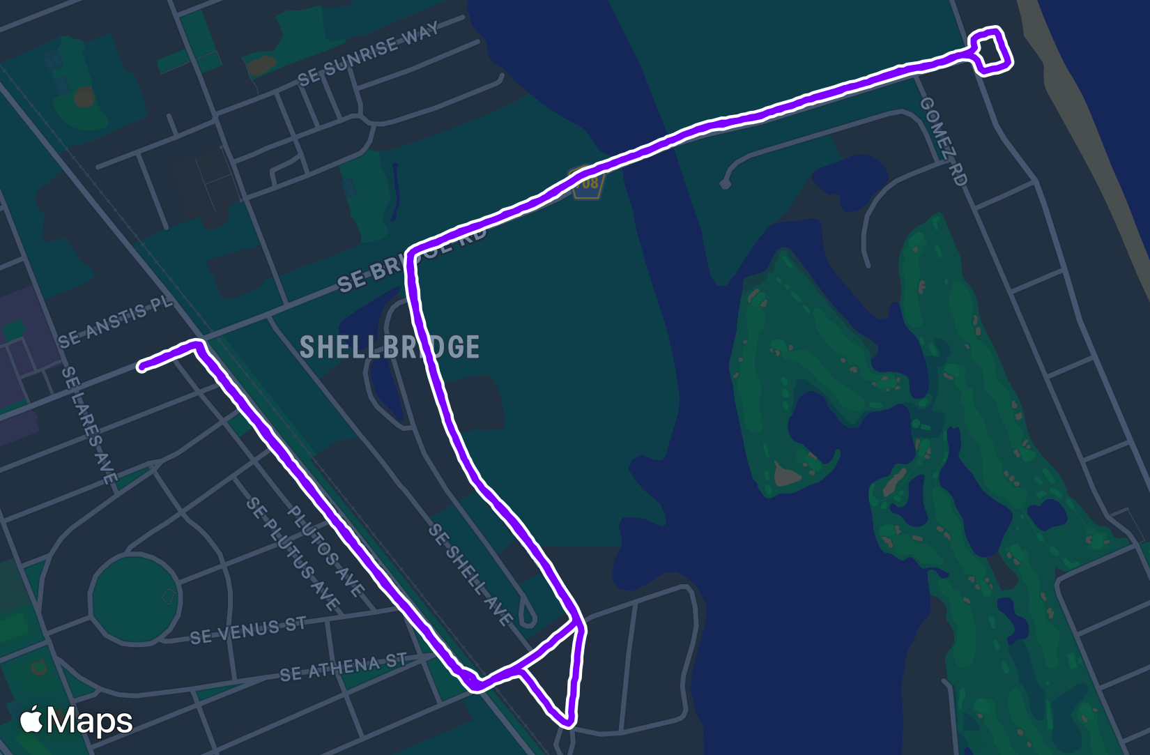 Run route map